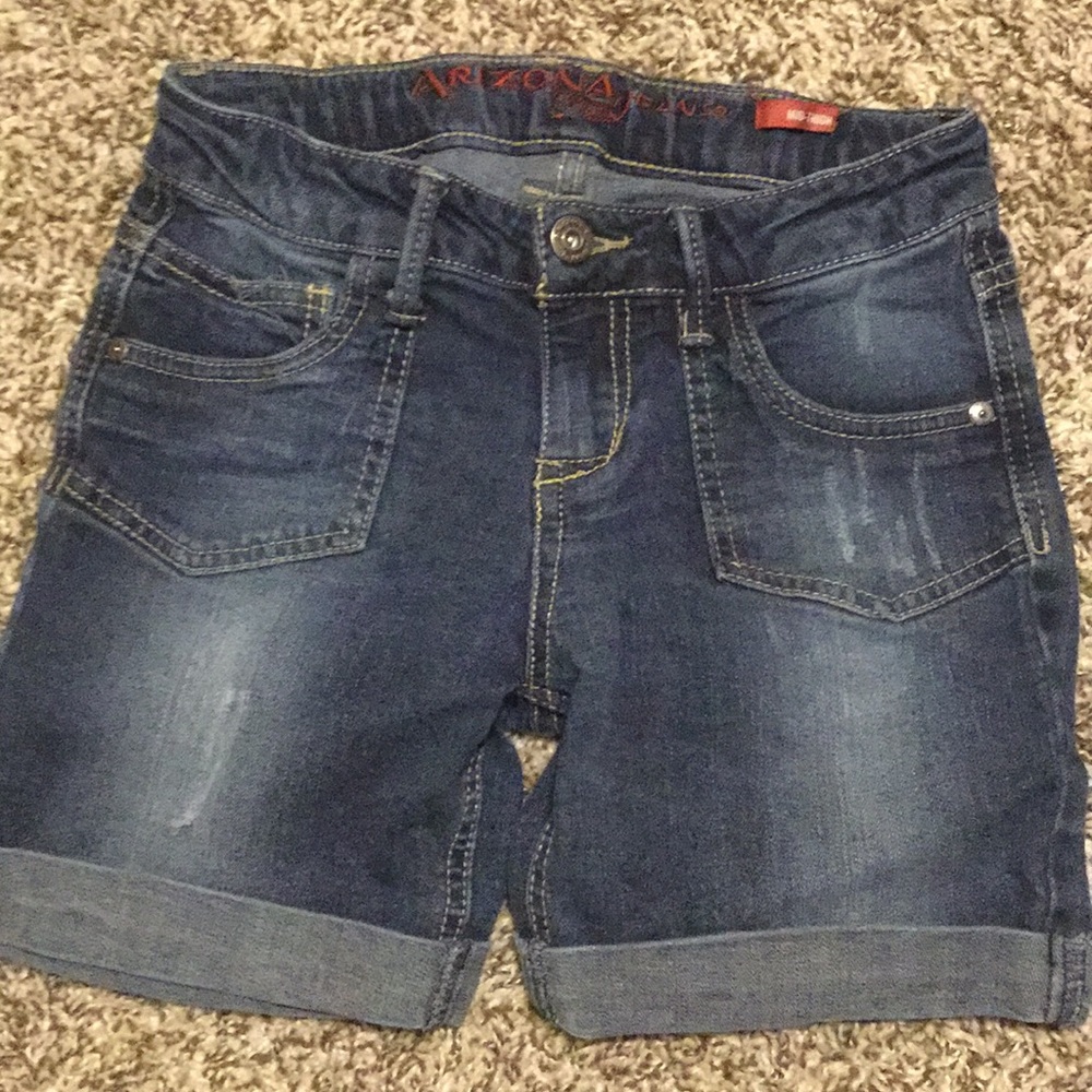 mid thigh jean shorts